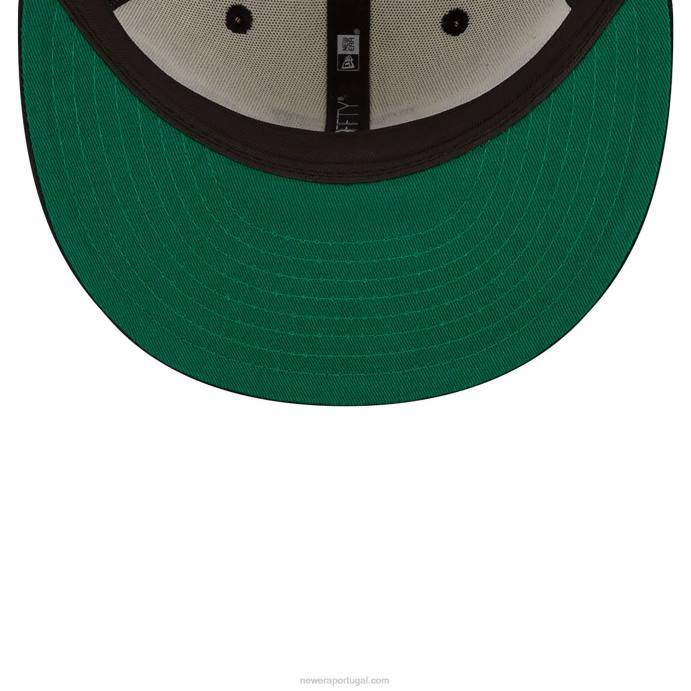 FFTN2101 New Era toronto raptors wake boné branco 9fifty snapback