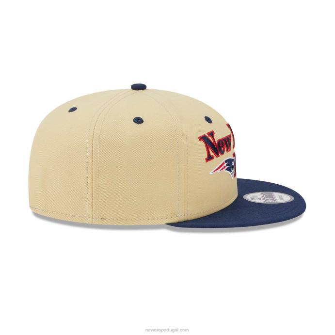 FFTN2102 New Era boné snapback 9fifty new england patriots nfl retro cream