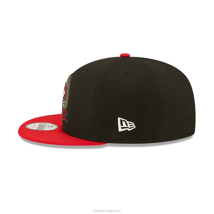 FFTN2103 New Era san francisco 49ers saudação nfl para servir o boné preto 9fifty snapback
