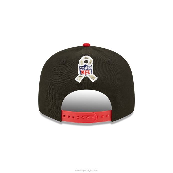 FFTN2103 New Era san francisco 49ers saudação nfl para servir o boné preto 9fifty snapback
