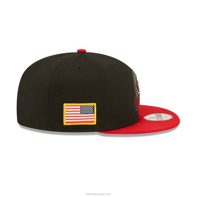 FFTN2103 New Era san francisco 49ers saudação nfl para servir o boné preto 9fifty snapback