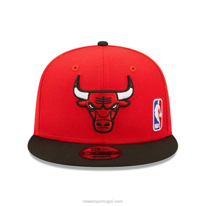 FFTN2106 New Era boné chicago bulls nba black letter arch red 9fifty snapback