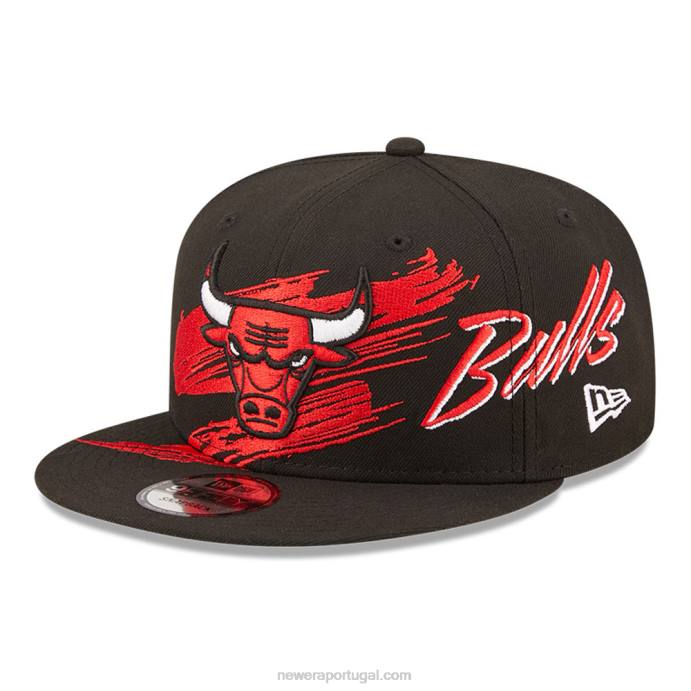 FFTN2107 New Era boné chicago bulls nba sweep black 9fifty snapback