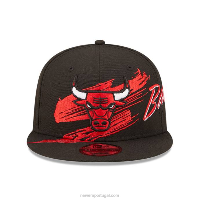 FFTN2107 New Era boné chicago bulls nba sweep black 9fifty snapback