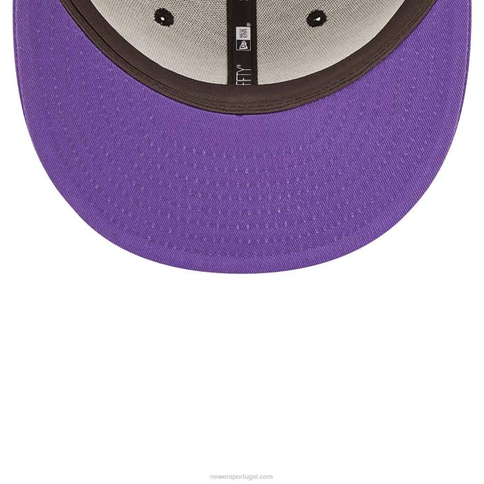 FFTN2111 New Era boné snapback 9fifty preto com patch da equipe la lakers