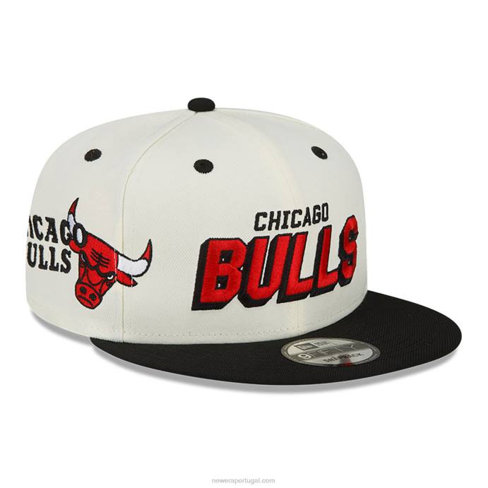FFTN2114 New Era boné chicago bulls wake 9fifty snapback branco