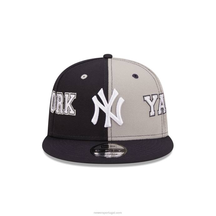 FFTN2117 New Era New York Yankees Teamplit Navy 9Fifty Boné Snapback