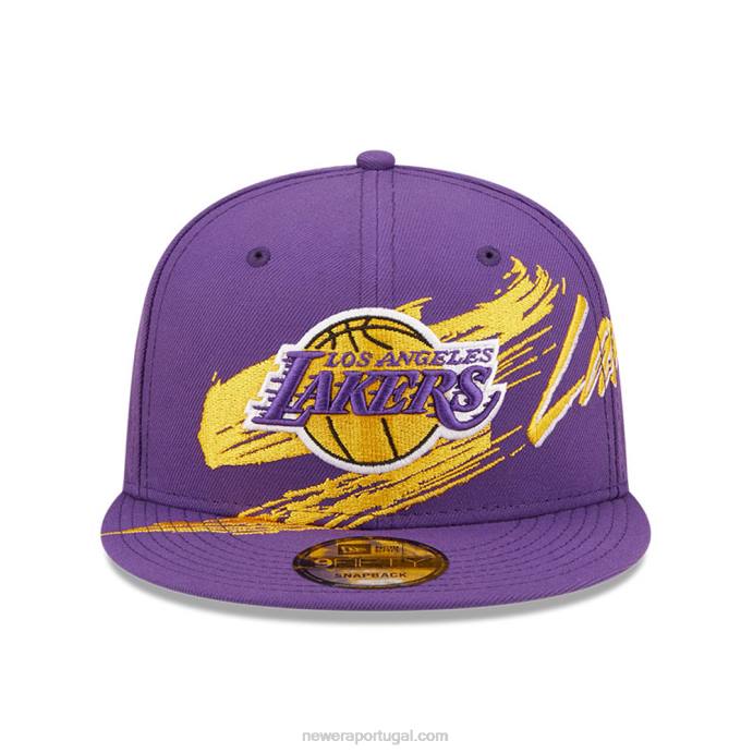 FFTN2120 New Era boné la lakers nba sweep roxo 9fifty snapback