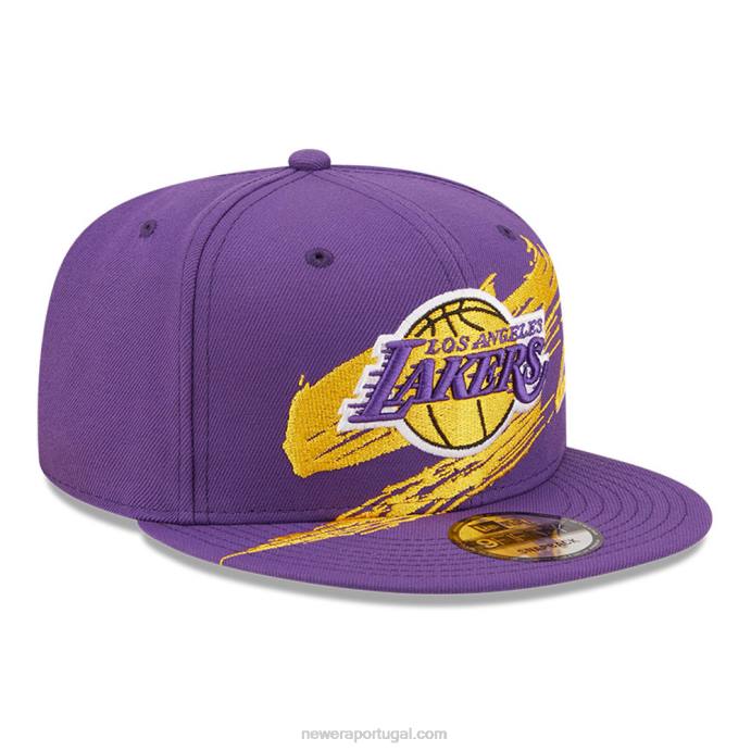 FFTN2120 New Era boné la lakers nba sweep roxo 9fifty snapback