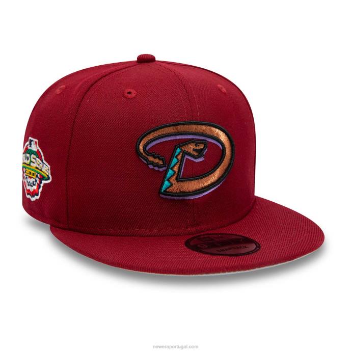 FFTN2128 New Era boné snapback vermelho 9fifty do arizona diamondbacks world series