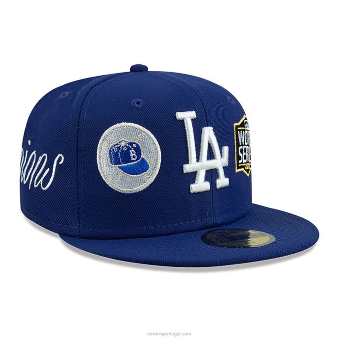 FFTN212 New Era boné la dodgers historic champs azul 59fifty
