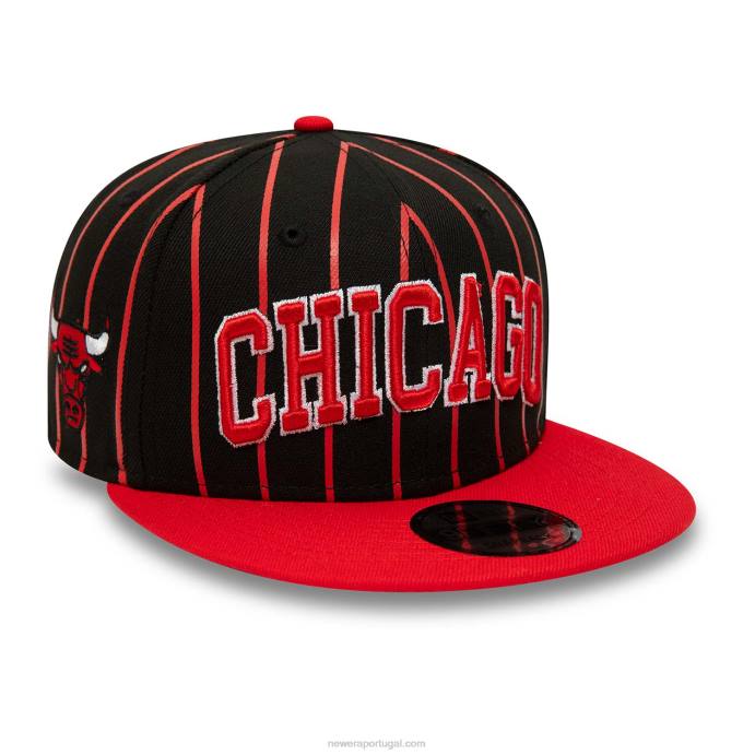 FFTN2130 New Era boné chicago bulls city arch black 9fifty snapback