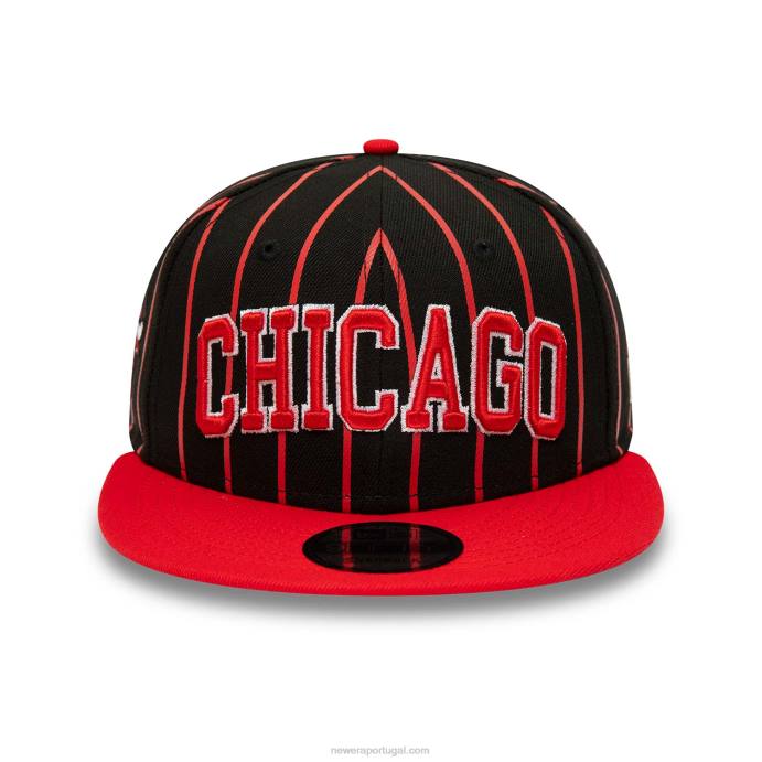 FFTN2130 New Era boné chicago bulls city arch black 9fifty snapback