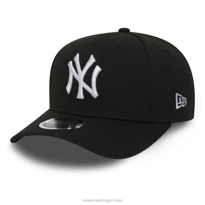 FFTN2133 New Era boné New York Yankees preto 9fifty com elástico