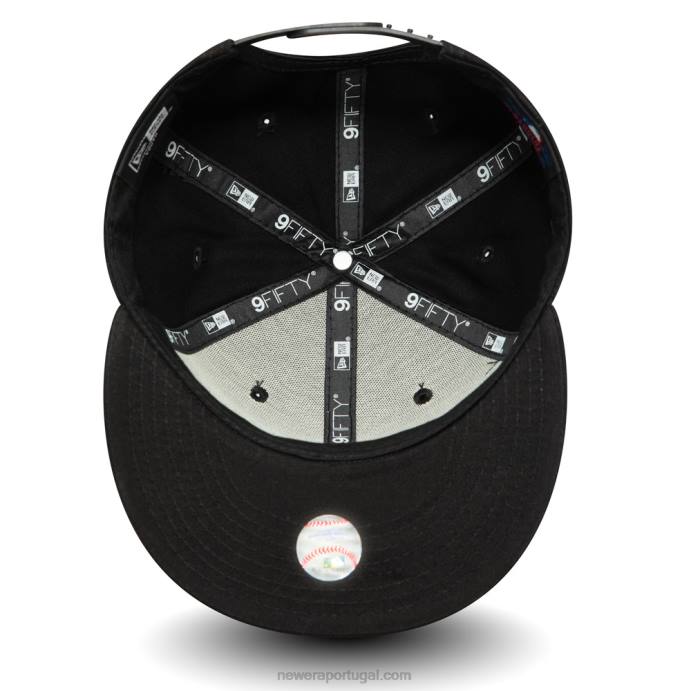 FFTN2134 New Era Boné New York Yankees Essential Youth Black 9Fifty