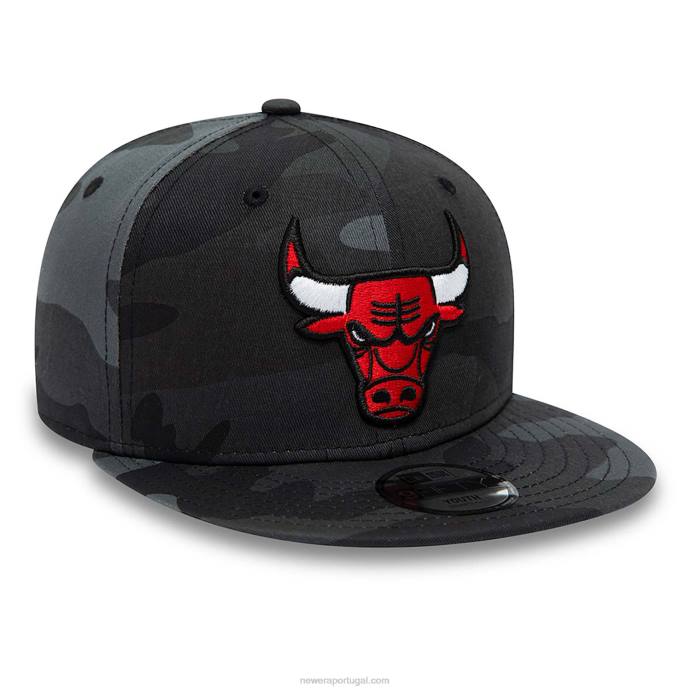 FFTN2135 New Era Chicago Bulls Youth Team Camo 9Fifty Boné Snapback