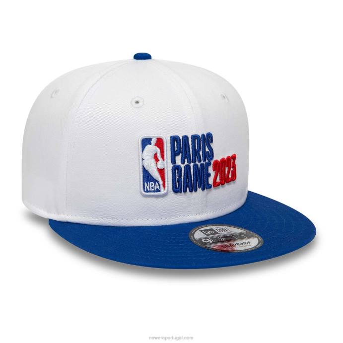 FFTN2138 New Era boné snapback nba paris games branco 9fifty