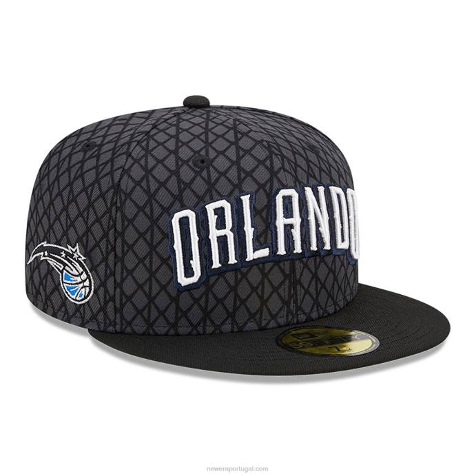 FFTN213 New Era boné orlando magic authentics city edition cinza escuro 59fifty