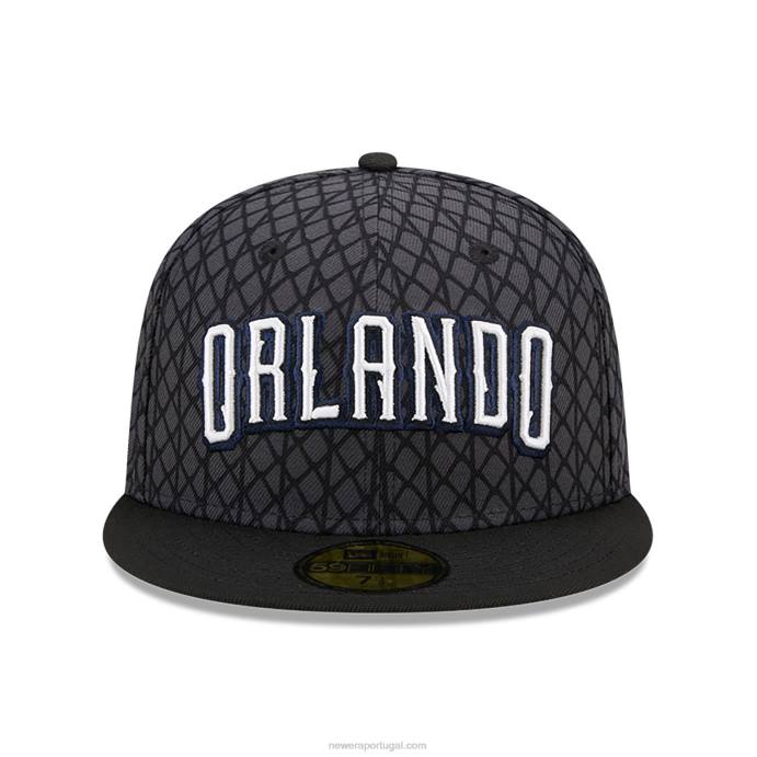 FFTN213 New Era boné orlando magic authentics city edition cinza escuro 59fifty
