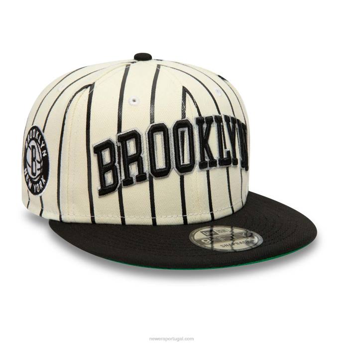 FFTN2140 New Era boné brooklyn nets city arch branco 9fifty snapback
