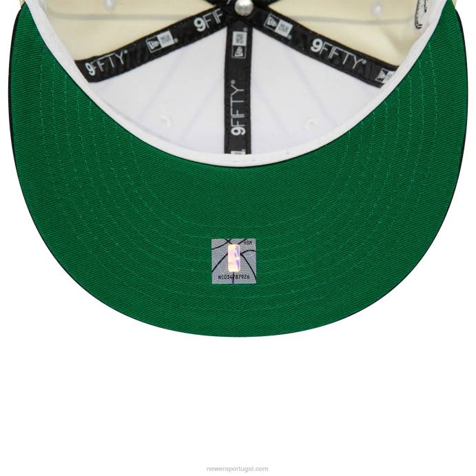 FFTN2140 New Era boné brooklyn nets city arch branco 9fifty snapback
