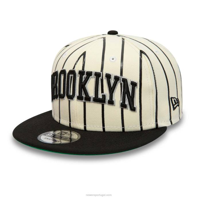 FFTN2140 New Era boné brooklyn nets city arch branco 9fifty snapback