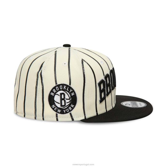 FFTN2140 New Era boné brooklyn nets city arch branco 9fifty snapback
