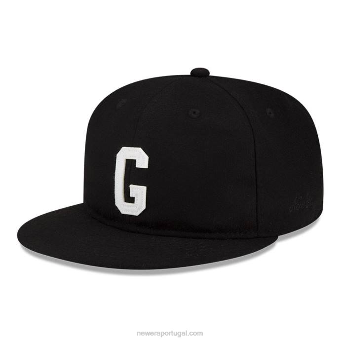 FFTN2141 New Era medo de deus x homestead grays boné strapback preto 9fifty
