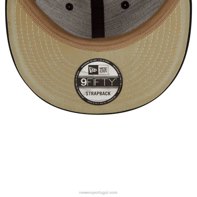 FFTN2141 New Era medo de deus x homestead grays boné strapback preto 9fifty