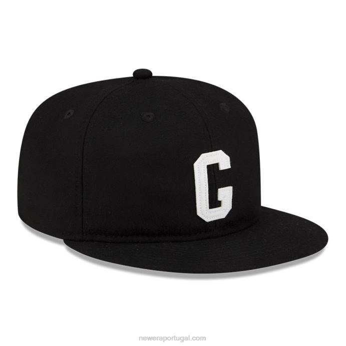 FFTN2141 New Era medo de deus x homestead grays boné strapback preto 9fifty