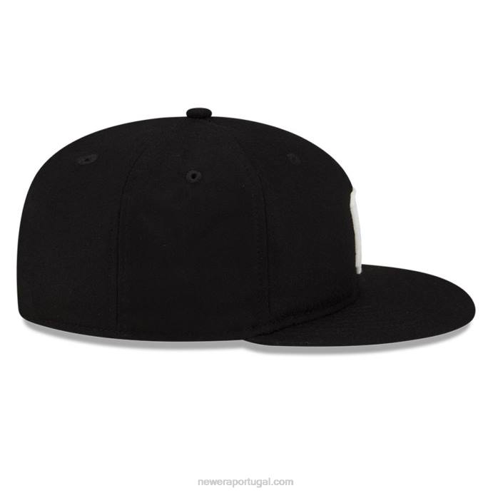 FFTN2141 New Era medo de deus x homestead grays boné strapback preto 9fifty