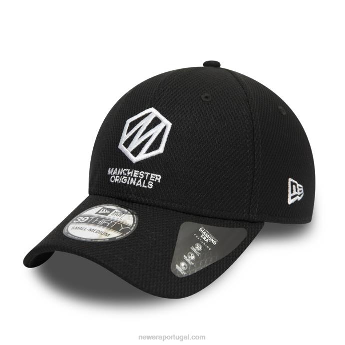 FFTN2147 New Era manchester originals a era dos cem diamantes boné preto 39thirty