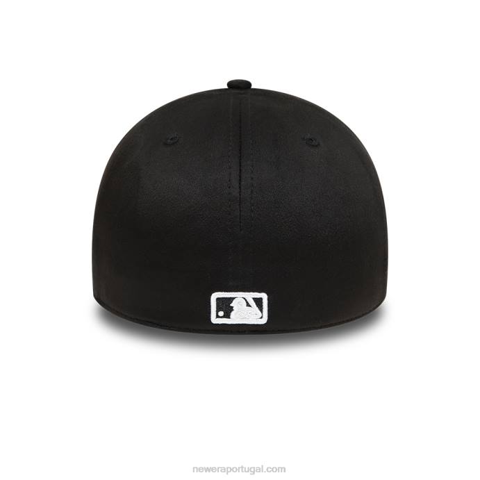 FFTN2148 New Era boné chicago white sox camurça preta 39thirty stretch fit