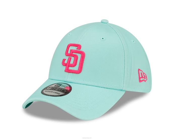 FFTN2155 New Era boné san diego padres mlb city connect teal 39thirty stretch fit