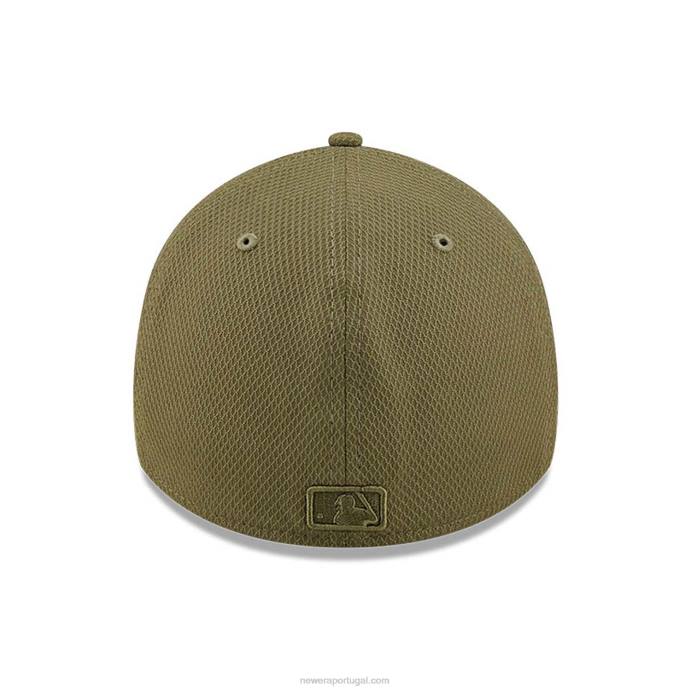FFTN2156 New Era Boné La Dodgers Diamond Era Green 39Thirty Stretch Fit