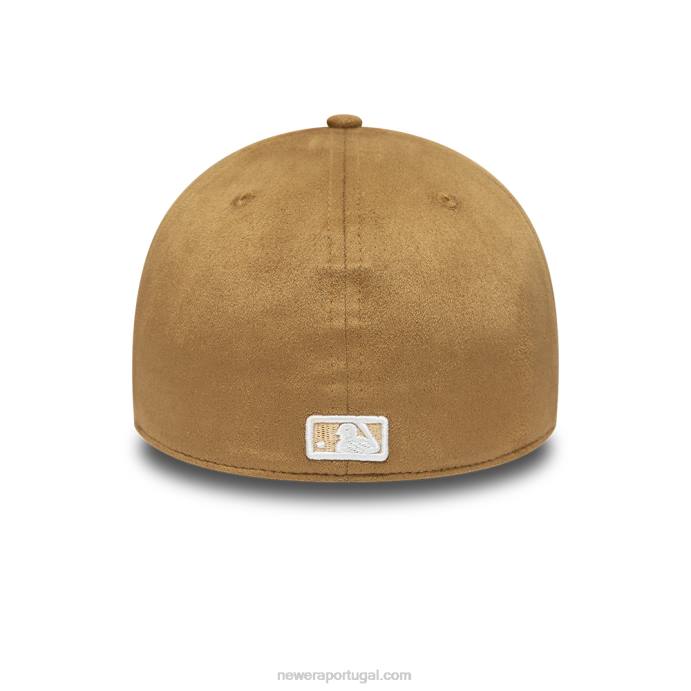 FFTN2157 New Era San Diego Padres Faux Suede Tan Boné 39thirty Stretch Fit