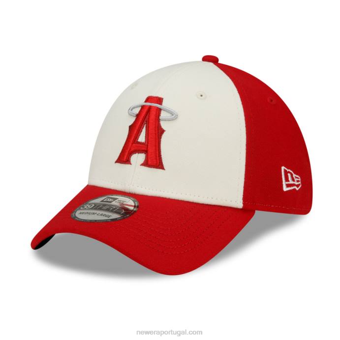 FFTN2158 New Era boné la angeles mlb city connect vermelho 39thirty stretch fit