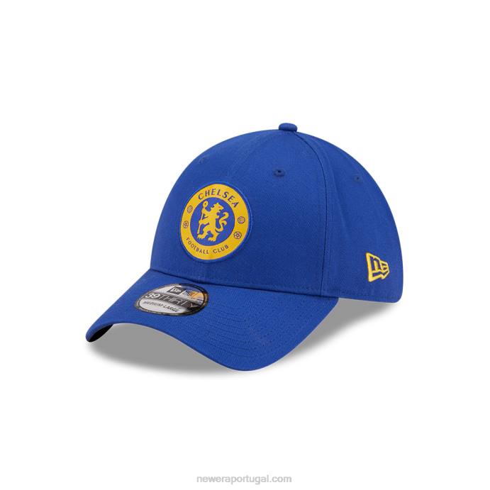 FFTN2160 New Era boné chelsea fc lion pop crest azul 39thirty stretch fit