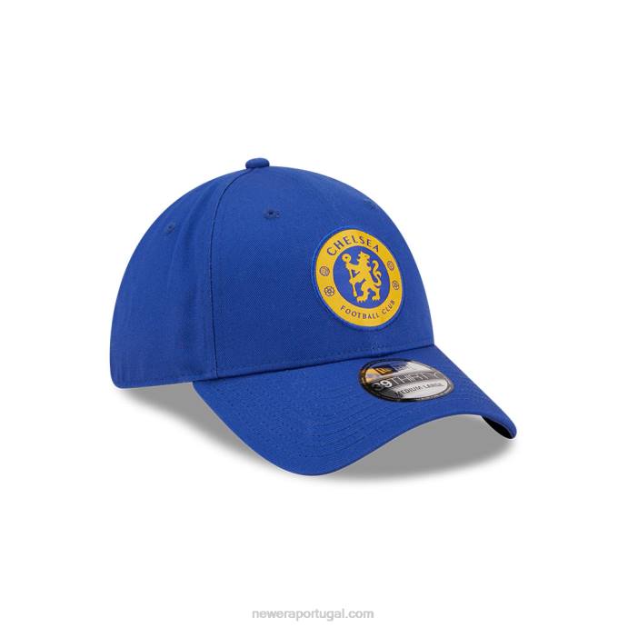 FFTN2160 New Era boné chelsea fc lion pop crest azul 39thirty stretch fit