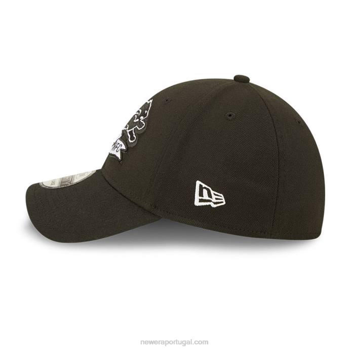 FFTN2164 New Era boné detroit lions nfl sideline 2022 preto 39thirty stretch fit