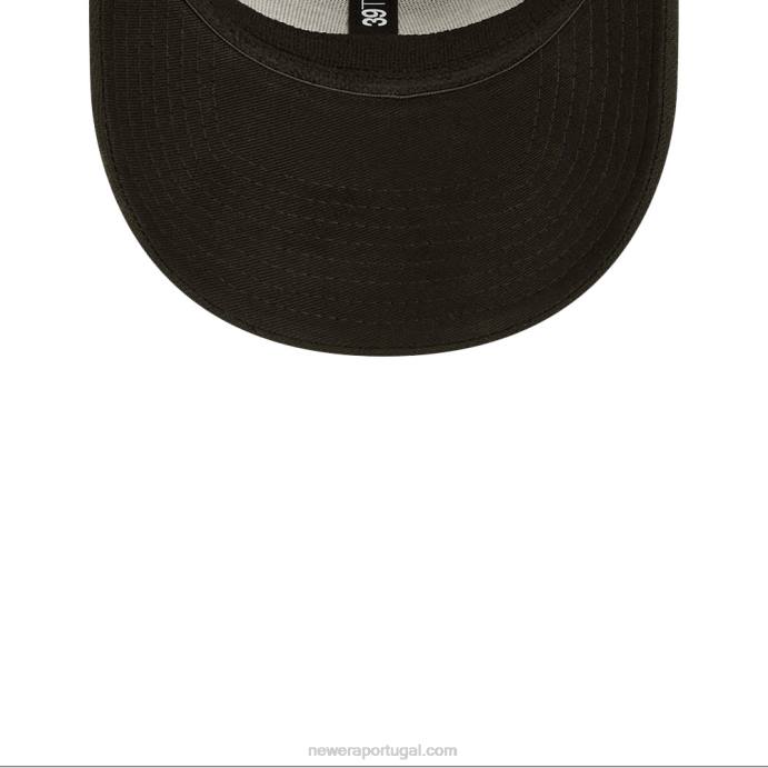 FFTN2164 New Era boné detroit lions nfl sideline 2022 preto 39thirty stretch fit