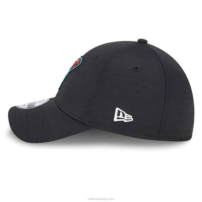 FFTN2171 New Era Boné arizona diamondbacks mlb clubhouse preto 39thirty stretch fit