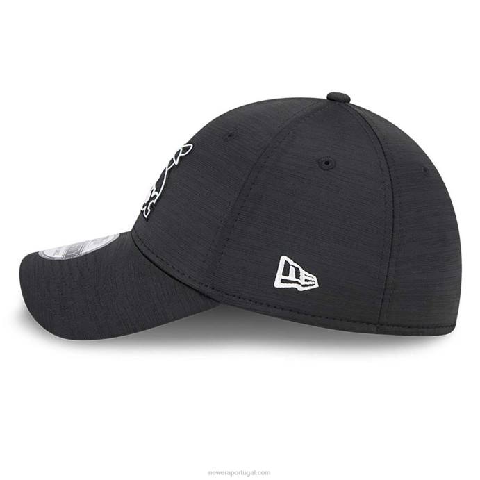 FFTN2174 New Era Boné chicago white sox mlb clubhouse black 39thirty stretch fit