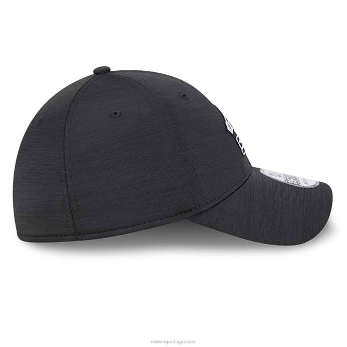 FFTN2174 New Era Boné chicago white sox mlb clubhouse black 39thirty stretch fit