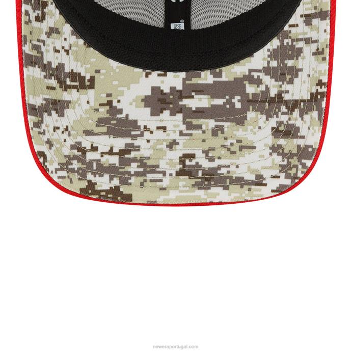 FFTN2175 New Era tampa bay buccaneers nfl salute to service boné preto 39thirty stretch fit