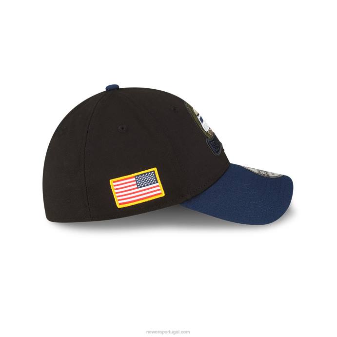 FFTN2184 New Era seattle seahawks nfl salute to service boné preto 39thirty stretch fit