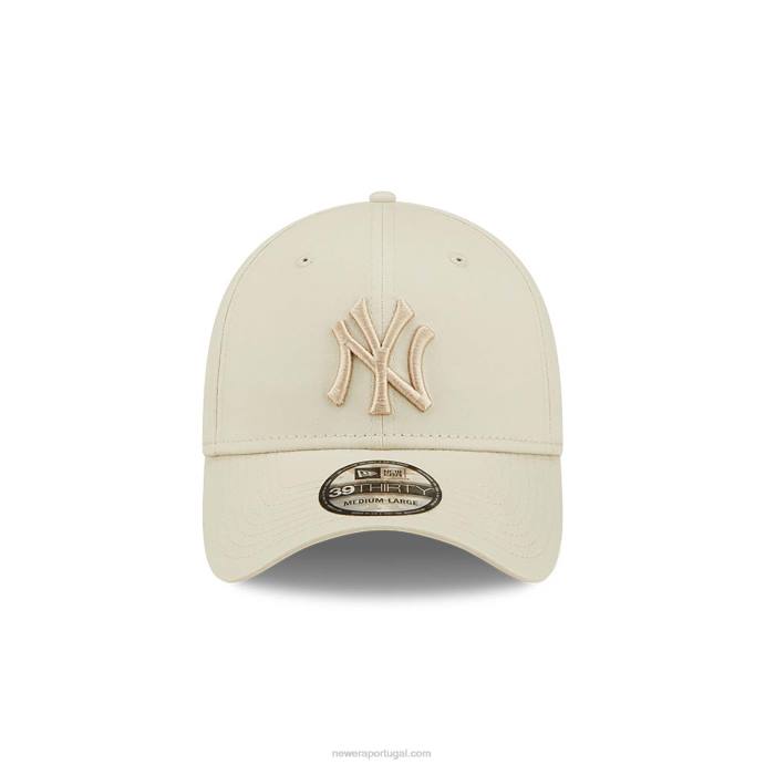 FFTN2186 New Era Boné New York Yankees League Essential Stone 39thirty Stretch Fit