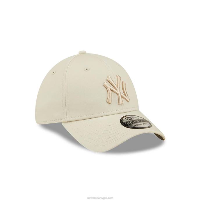 FFTN2186 New Era Boné New York Yankees League Essential Stone 39thirty Stretch Fit
