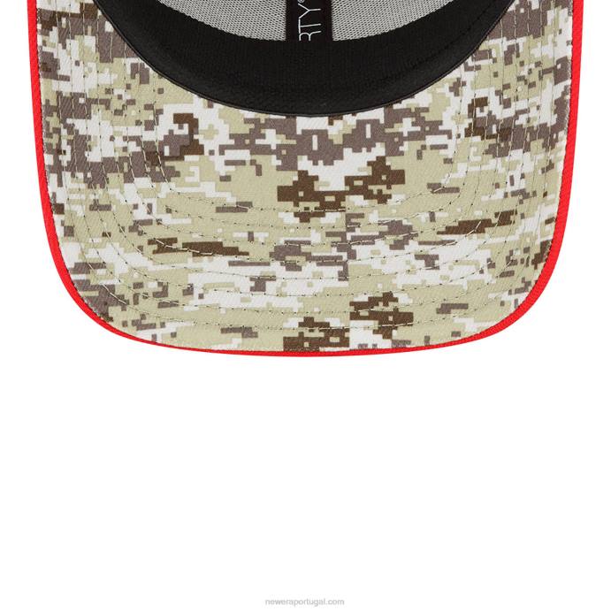 FFTN2187 New Era kansas city chiefs nfl salute to service boné preto 39thirty stretch fit