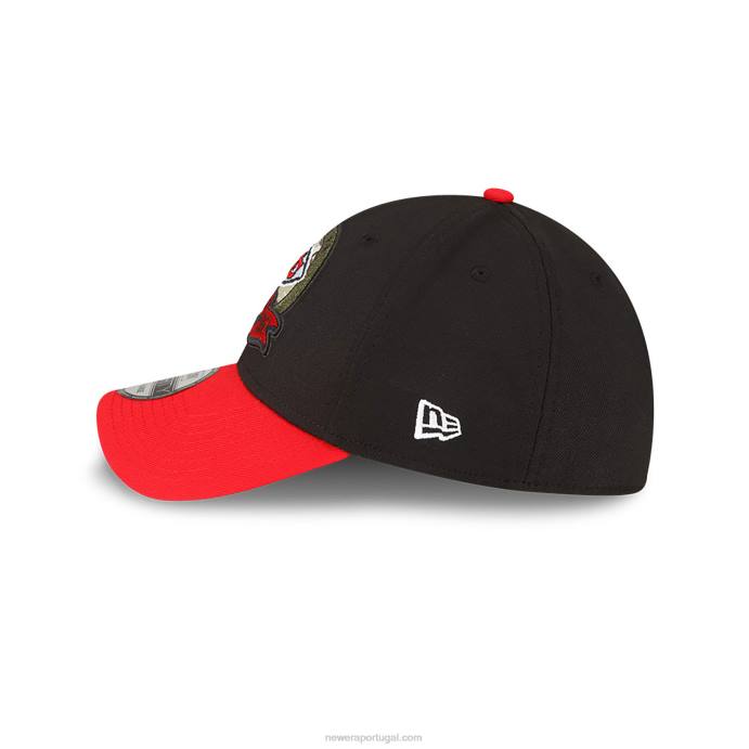 FFTN2187 New Era kansas city chiefs nfl salute to service boné preto 39thirty stretch fit